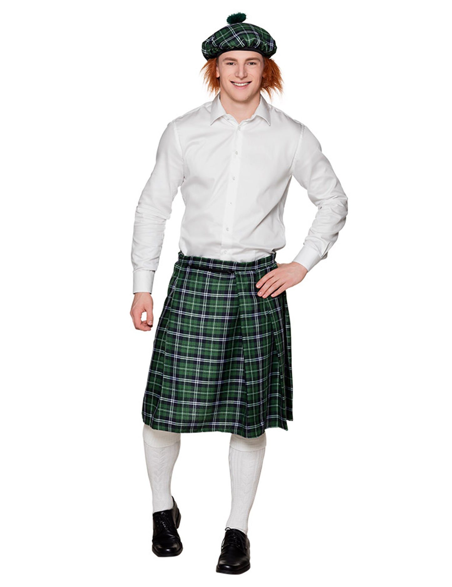 Kilt écossais vert homme