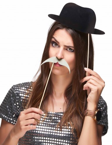 Kit photobooth rétro 20 pièces