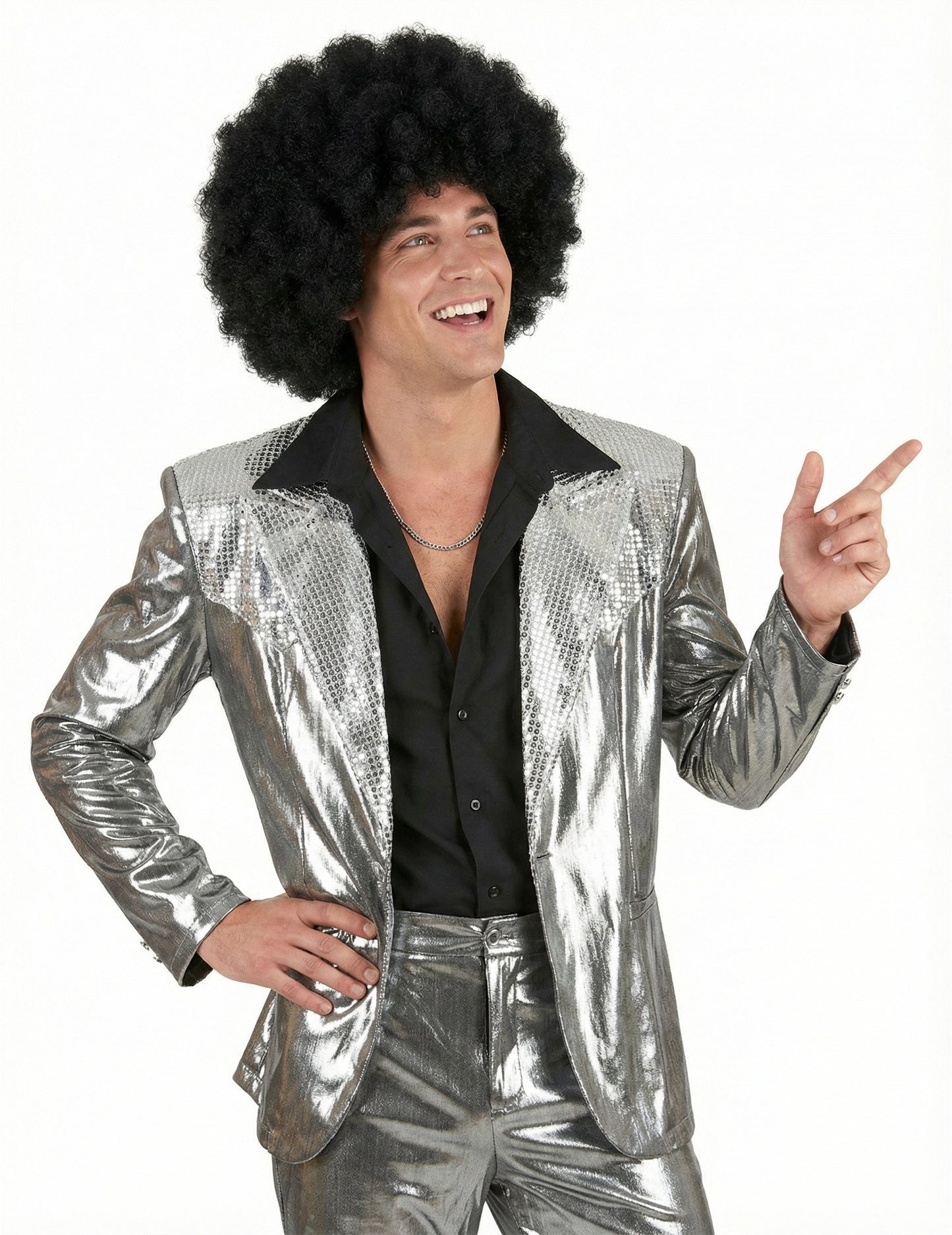 Perruque afro noire confort adulte