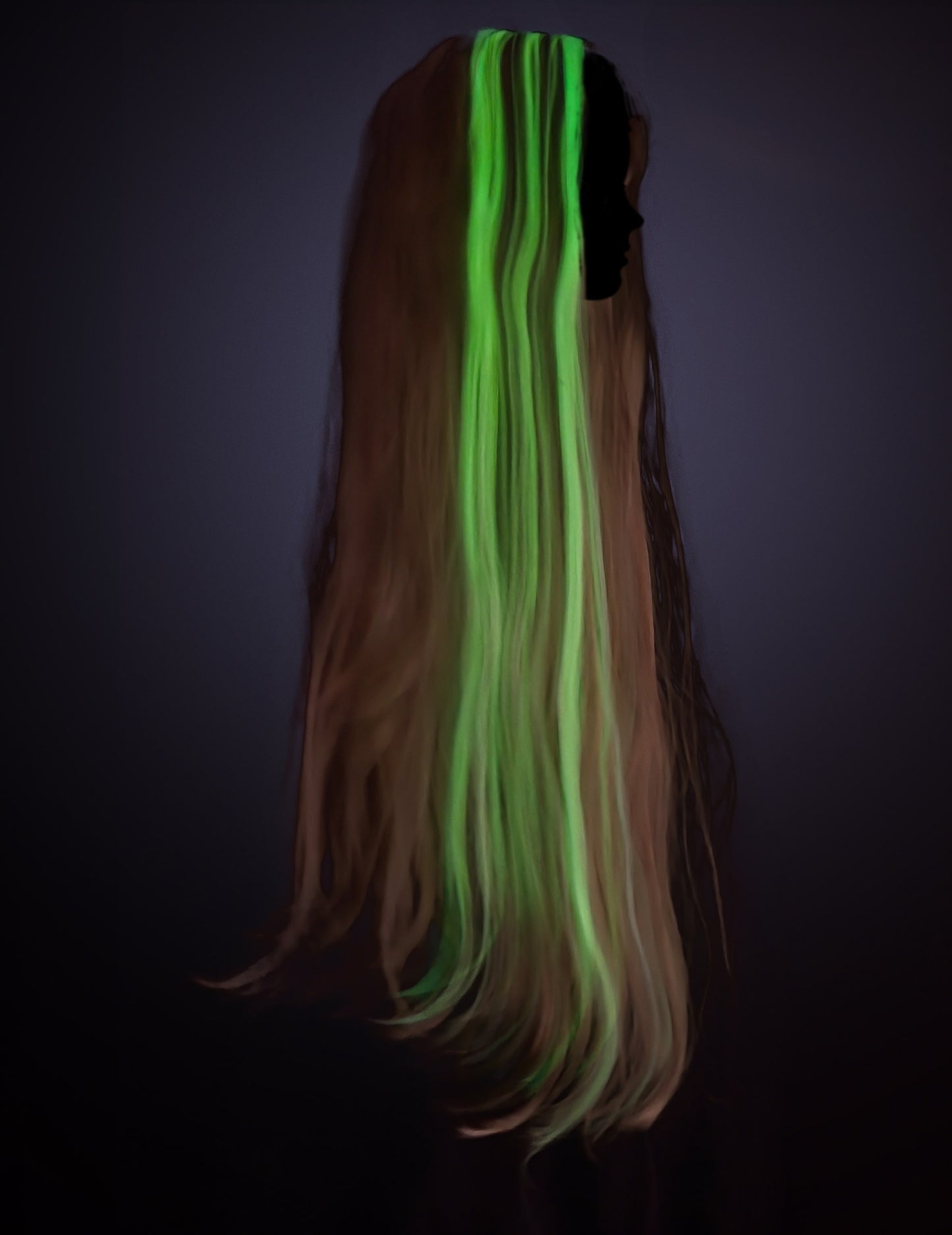 Perruque phosphorescente princesse Raiponce™ fille