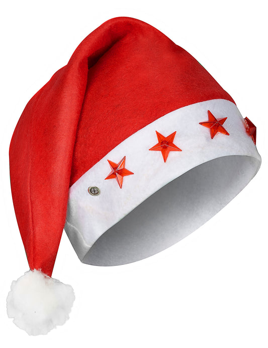 Bonnet étoiles lumineuses Père Noël