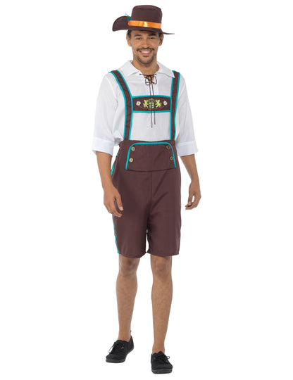 Déguisement Bavarois salopette marron homme