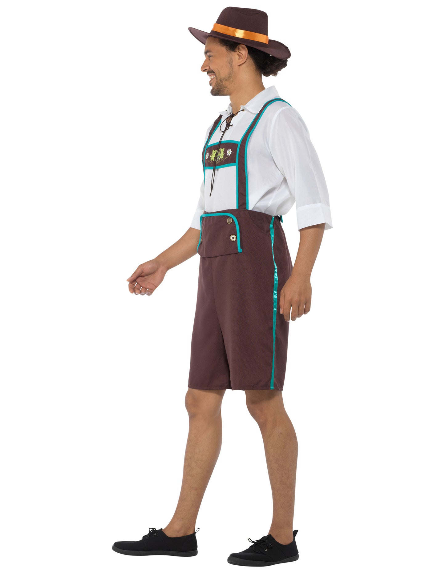 Déguisement Bavarois salopette marron homme