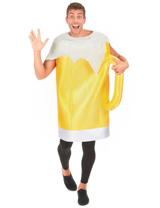 Déguisement chope de bière adulte