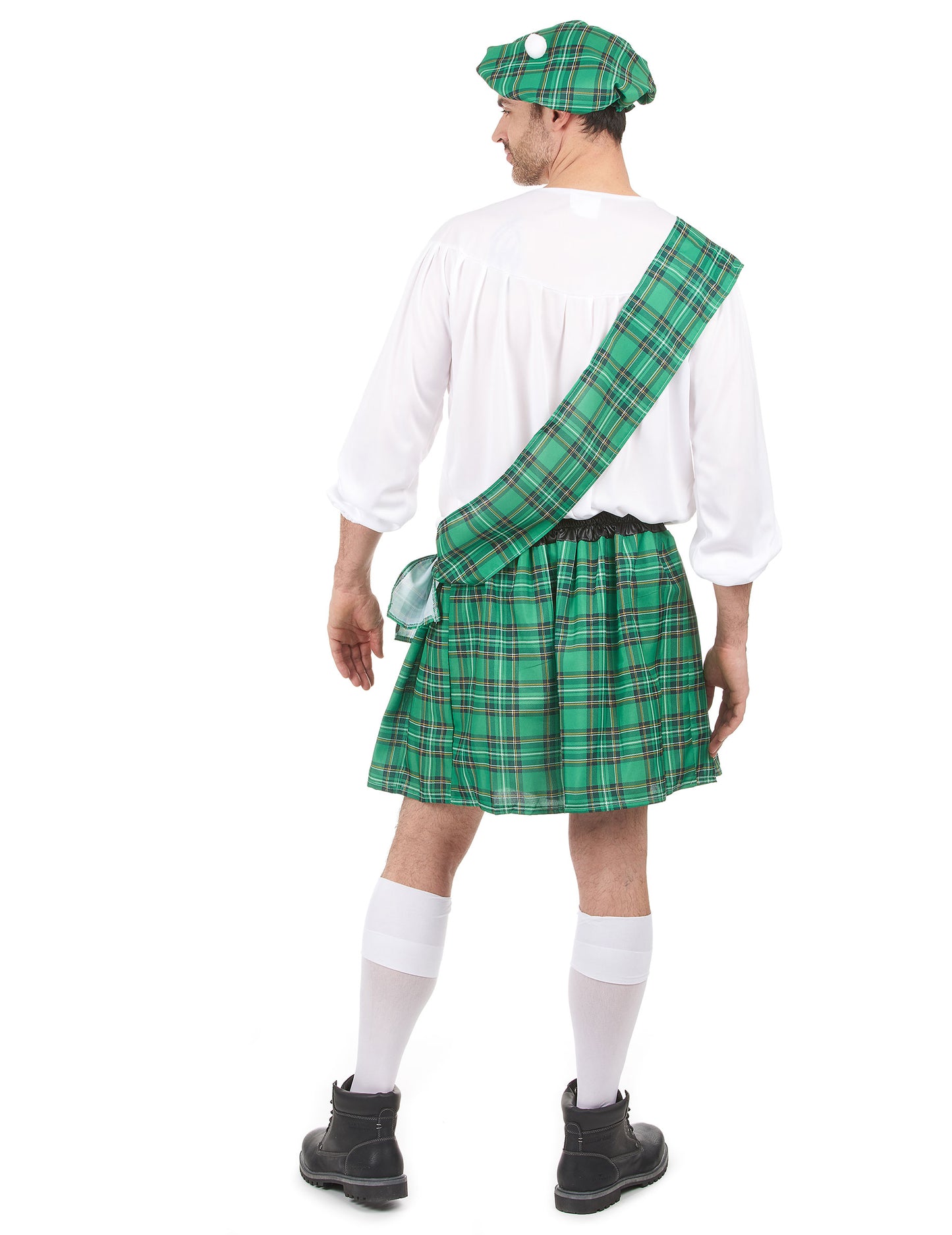Déguisement Écossais vert et blanc homme