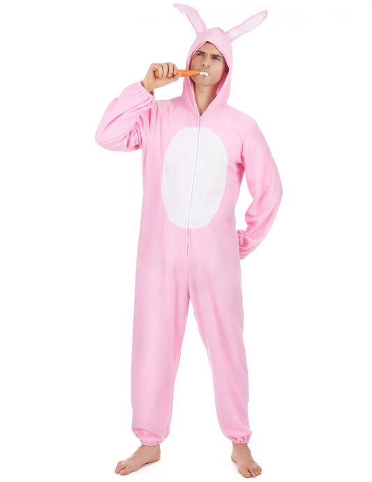 Déguisement lapin rose Homme