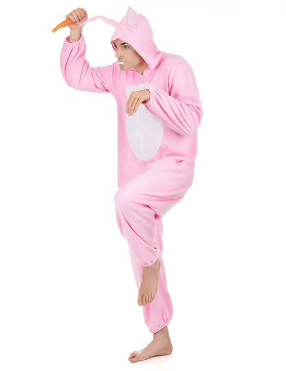 Déguisement lapin rose Homme