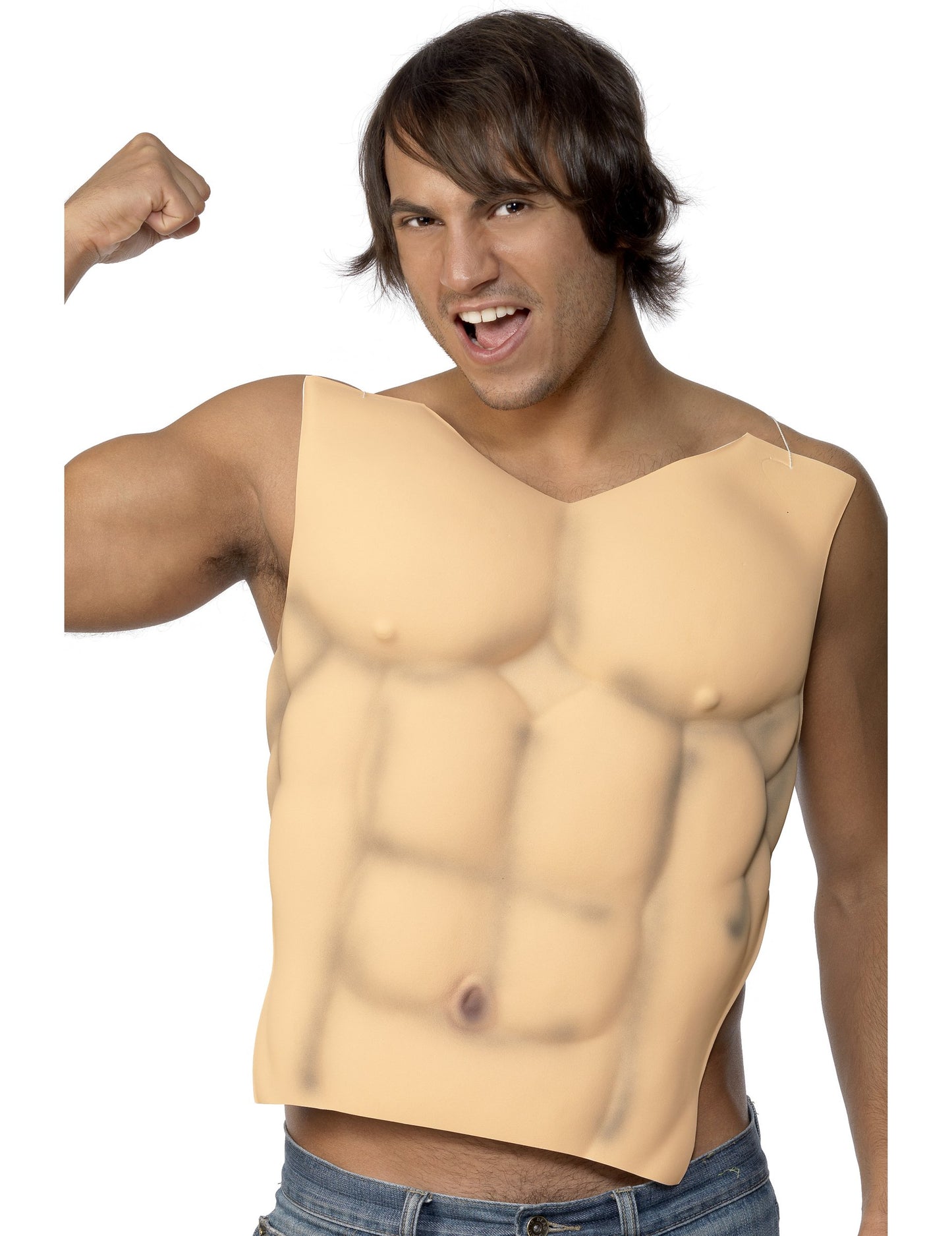 Faux torse musclé adulte