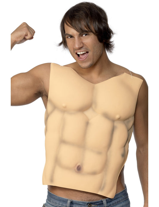 Faux torse musclé adulte
