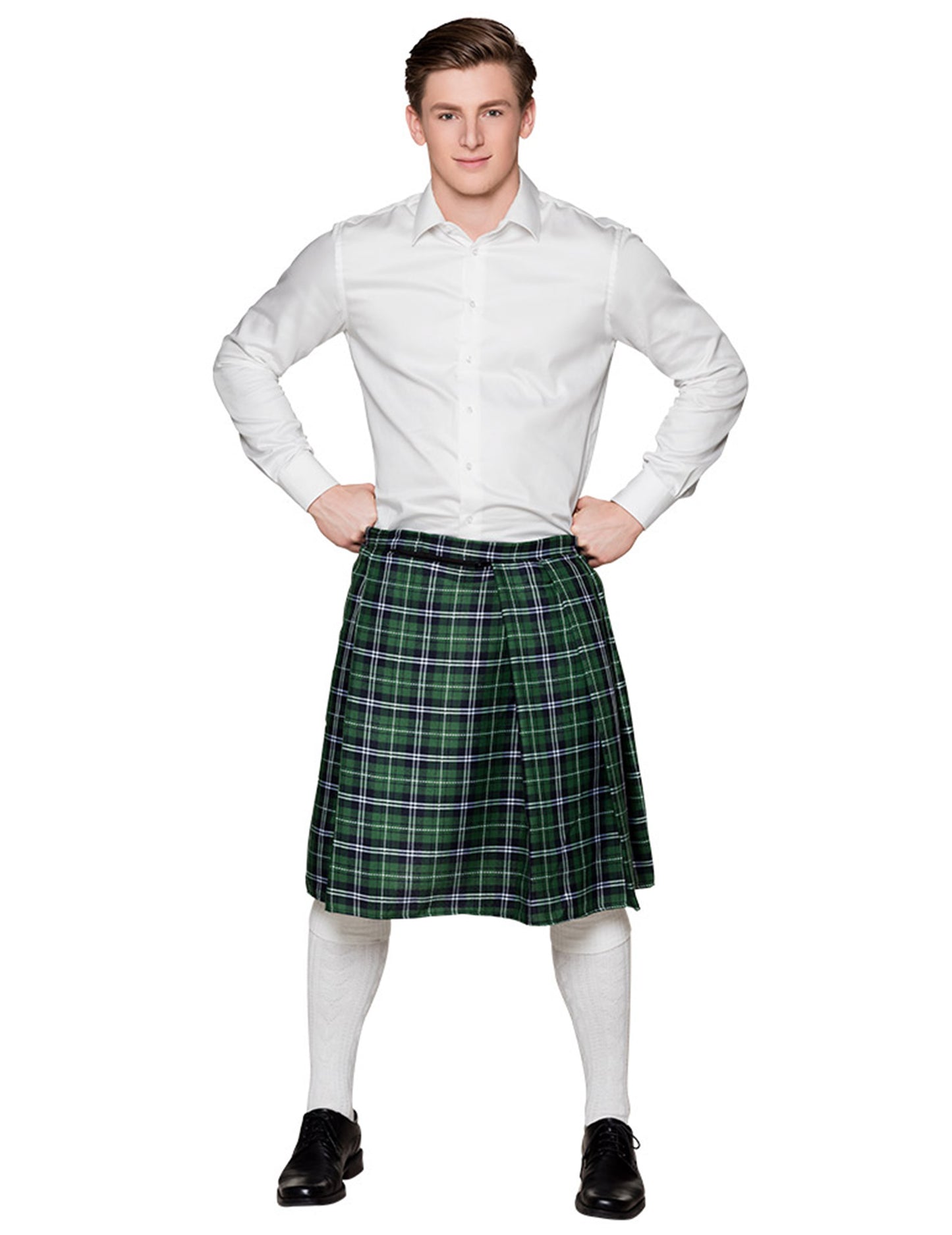 Kilt écossais vert homme