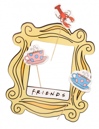 Kit Photobooth avec cadre Friends™ 40x46cm 3 pièces