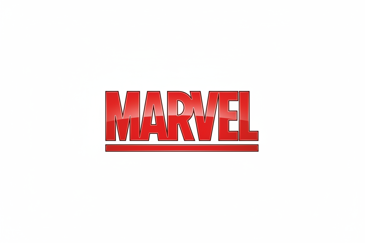 logo marvel sur fond blanc