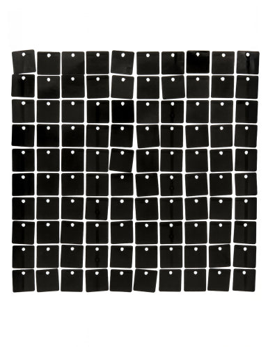 Panneau de fond noir brillant 30 x 30 cm