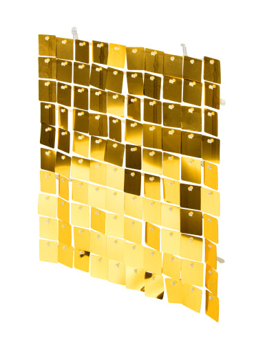 Panneau de fond or brillant 30 x 30 cm