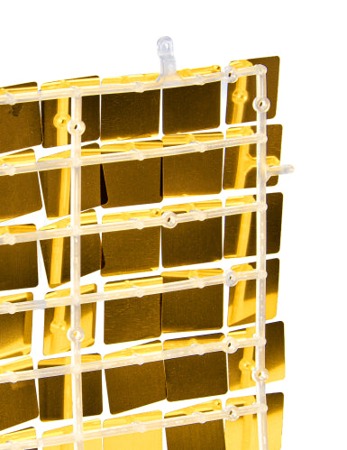 Panneau de fond or brillant 30 x 30 cm