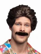 Perruque avec moustache homme