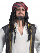 Perruque pirate à tresses adulte